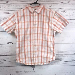 🌟HP🌟Boys Short Sleeve Button Down Shirt Large